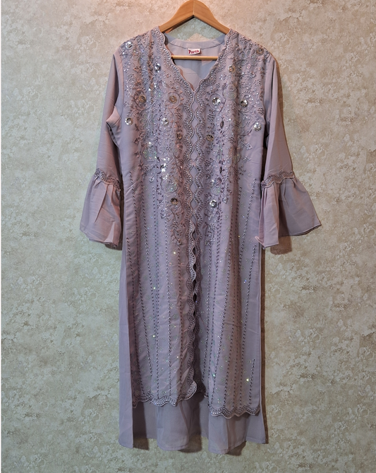 Premium frock suit ready to wear with handwork & embroidred ID005