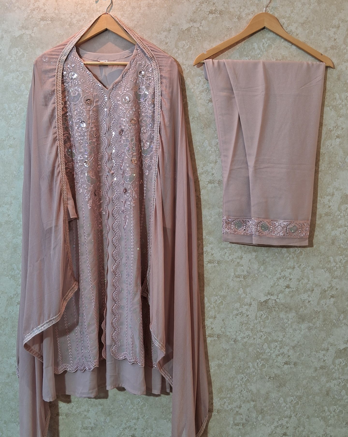 Premium frock suit ready to wear with handwork & embroidred ID008