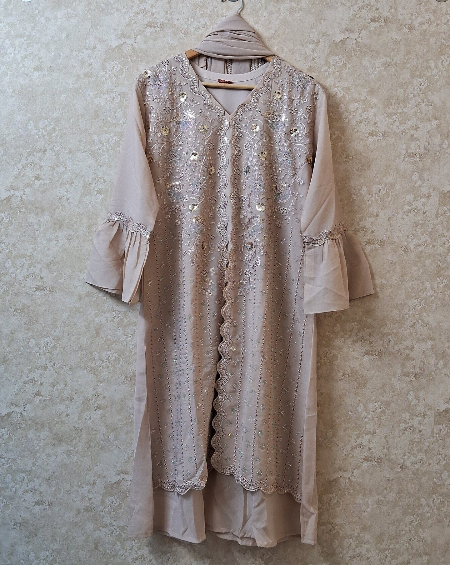 Premium frock suit ready to wear with handwork & embroidred ID007