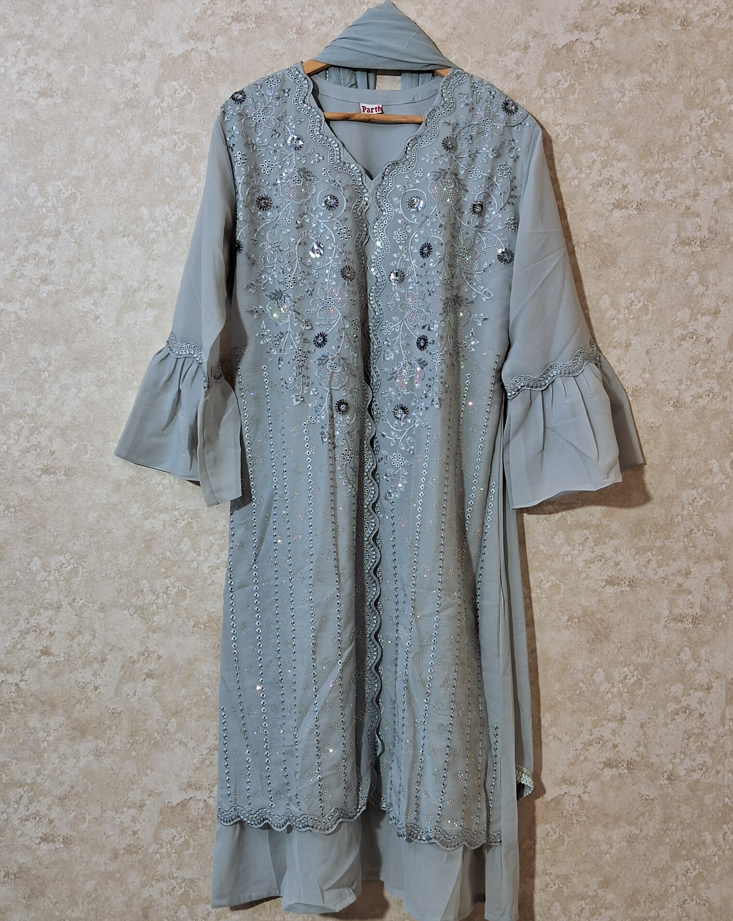 Premium frock suit ready to wear with handwork & embroidred ID006