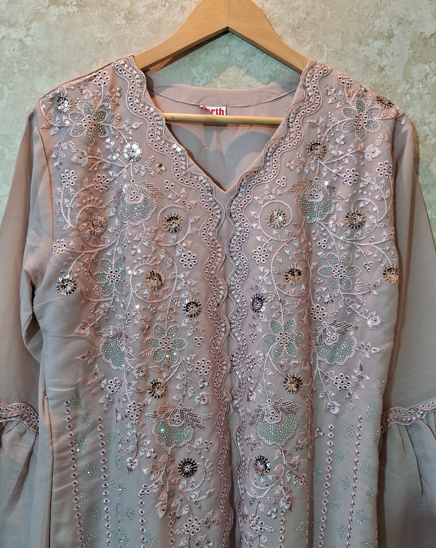 Premium frock suit ready to wear with handwork & embroidred ID008