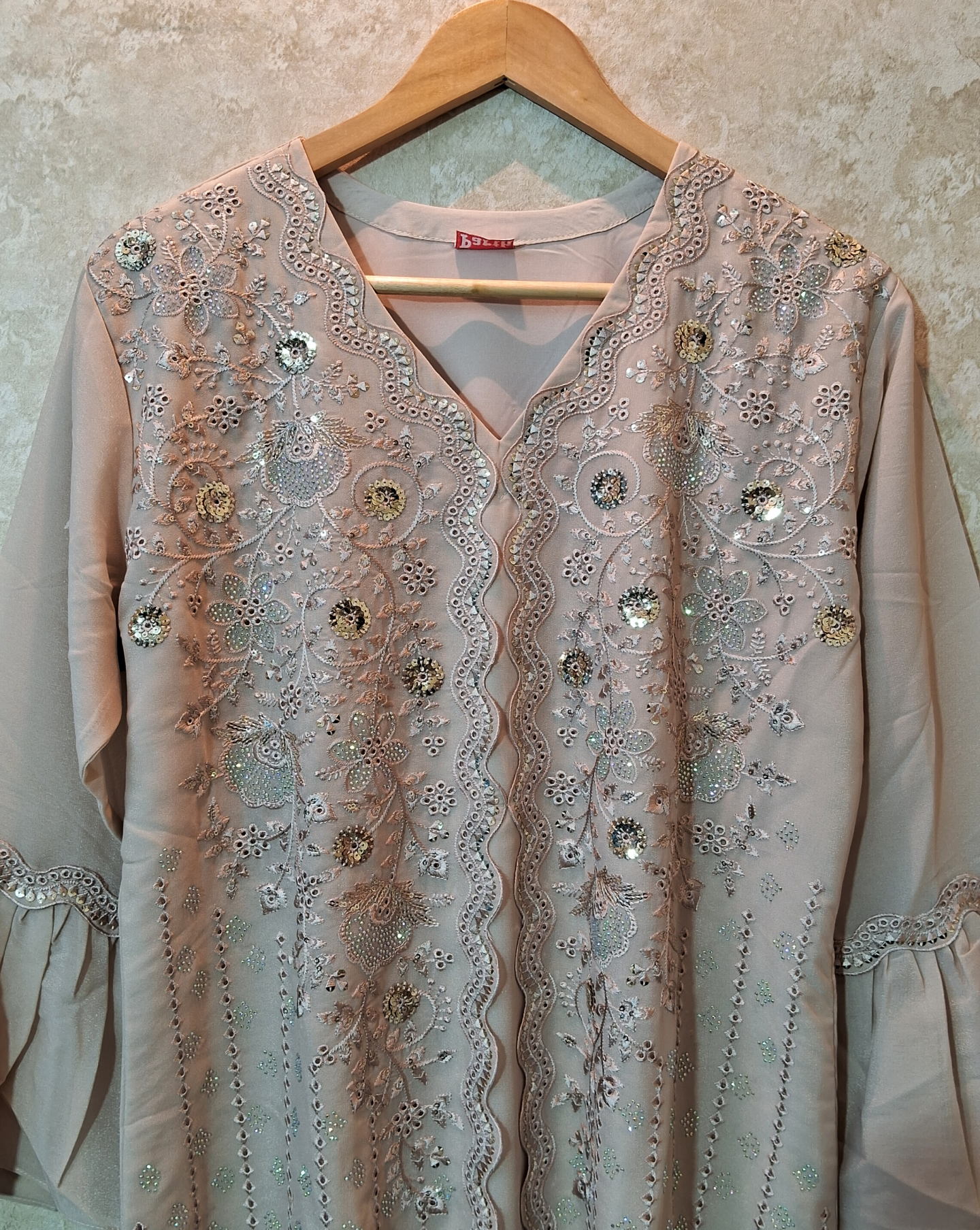 Premium frock suit ready to wear with handwork & embroidred ID007