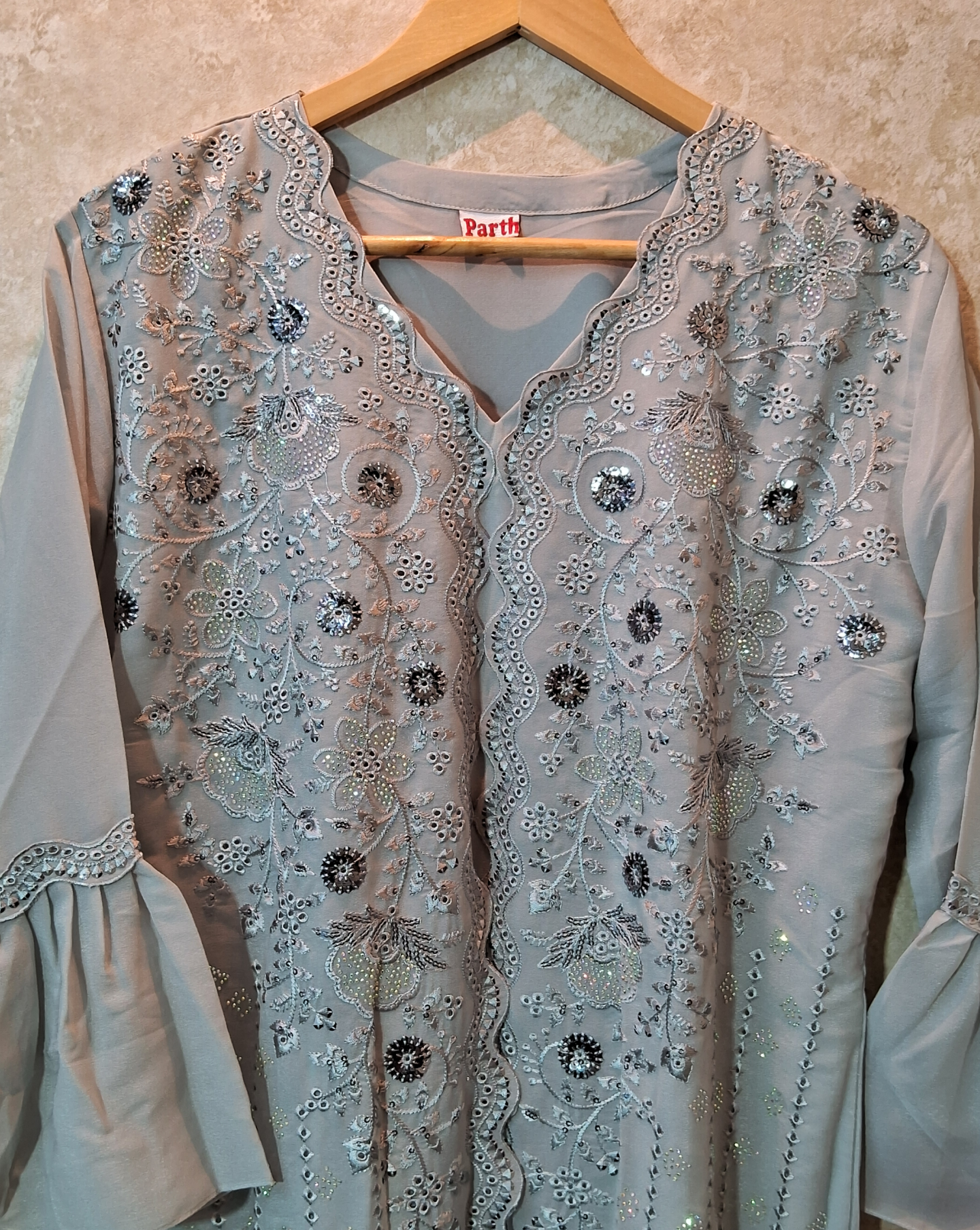 Premium frock suit ready to wear with handwork & embroidred ID006